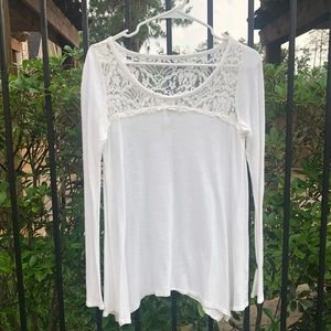 Hollister Long Sleeve Lace Top